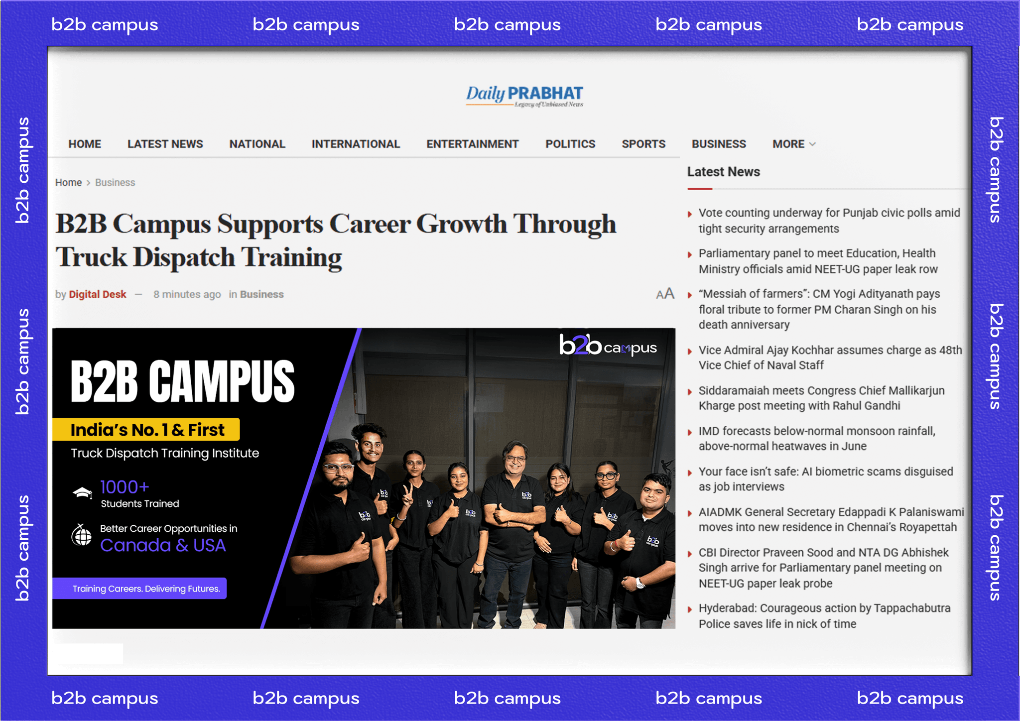 B2B Campus Supports Career Growth Through Truck Dispatch Training