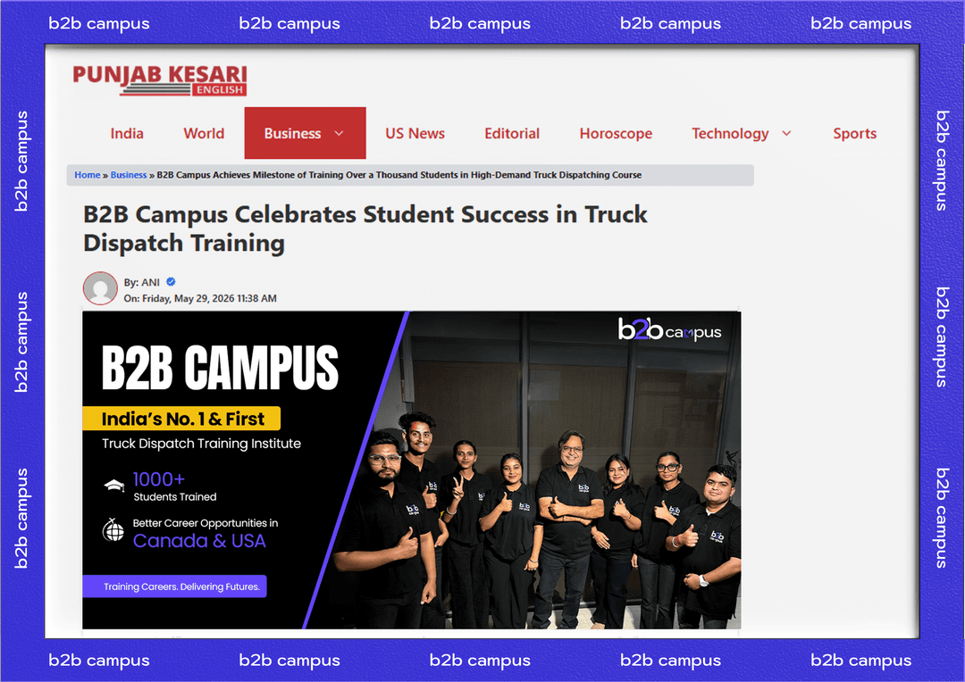B2B Campus Celebrates Student Success in Truck Dispatching Training