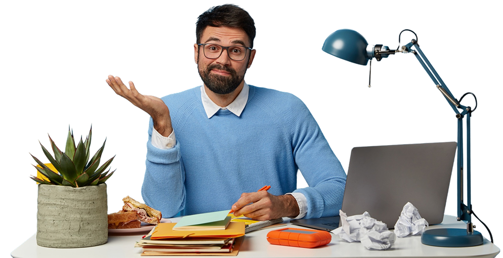 Marketer working on practical marketing projects