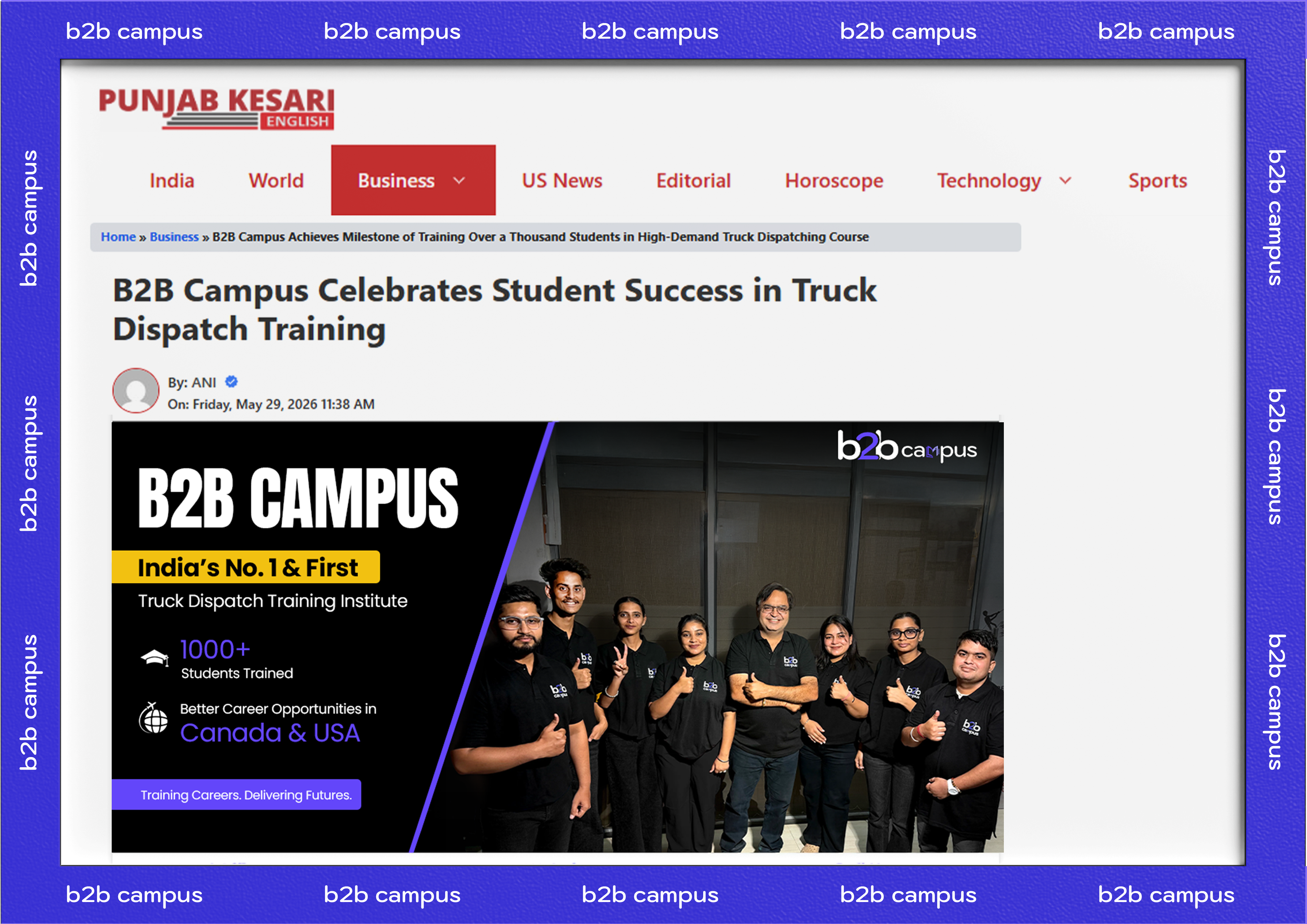 B2B Campus Celebrates Student Success in Truck Dispatching Training